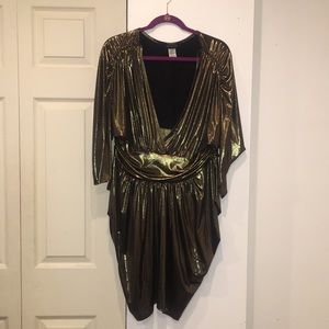Bronze Party Mini Dress